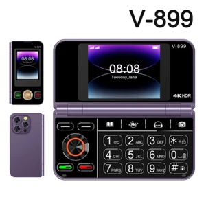 Móviles Plegables Desbloqueado 2G GSM Dual SIM Doble Pantalla Teclado Móvil Nuevo - Imagen 1 de 20