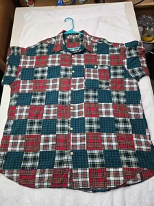 ORVIS- PATCHWORK MUSTER- LANGARM - BUTTON DOWN - BAUMWOLLHEMD -XXL? - Bild 1 von 11