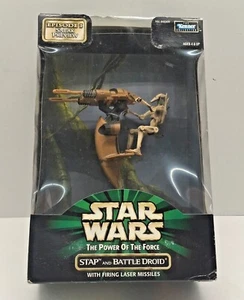 1998 Hasbro Star Wars Power Of The Force 2 Sneak Peak STAP And Battle Droid SIB  - Picture 1 of 9