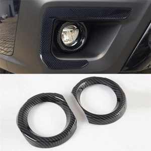 Anillo cubierta de luz con lámpara antiniebla delantera de fibra de carbono para Subaru Outback 2021-2024 - Imagen 1 de 5