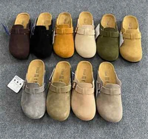 NEW Authentic Birkenstock Boston Suede Leather Sandals Casual Shoe 35-45 Unisex - Picture 1 of 41