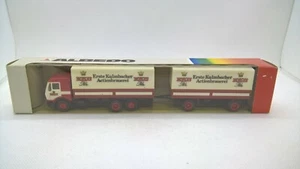 Albedo Mercedes 1628 NG Pritschen-Hängerzug 3/2 EKU Kulmbacher Bier in OVP (88) - Bild 1 von 2