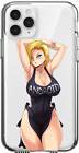 Android 18 DBZ Waifu Lewd Blonde Babe Case Cover Silicone / Shockproof / MagSafe