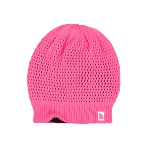 $30 THE NORTH FACE YOUTH SHINSKY REVERSIBLE BEANIE GEM PINK & BLACK SIZE MEDIUM - Picture 1 of 3