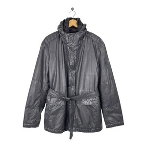 STRELLSON SWISS CROSS Revolution Belted Jacket 2 in 1 Black Wool Lining - Picture 1 of 18
