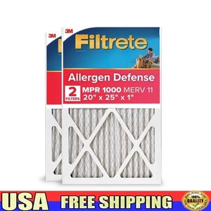MPR 1000 Air Filter MERV 11 Pleated 3-in-1 HVAC Dust Allergens Smart App 2-Pack - Picture 1 of 12