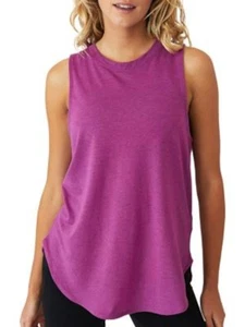 BODY Womens Burgundy Sleeveless Crew Neck Tank Top M - Picture 1 of 9