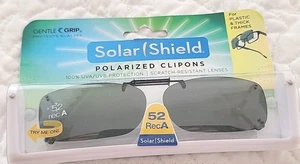 New Gentle Grip Polarized Clipons 52 Rec A 100% UVA/UVB PROTECTION - Picture 1 of 2