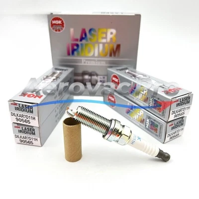 4Pcs Spark Plug DILKAR7D11H NGK 90565 Laser Iridium - Image 1 of 2