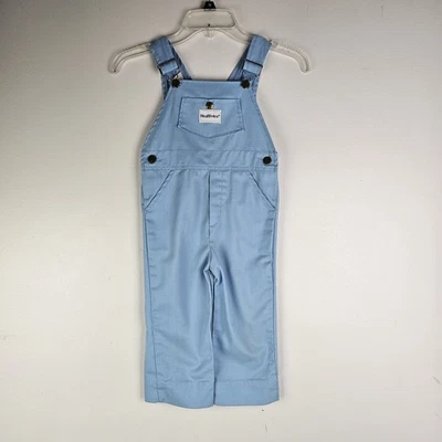 Vintage Heath Tex Boys Light Blue Overalls Size 4T - Image 1 of 4