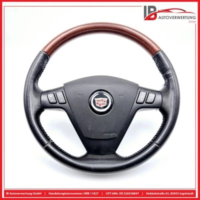Lenkrad Schwarz Leder Holz P25756960 CADILLAC SRX 4.6 DELPHI Original - Bild 1 von 4