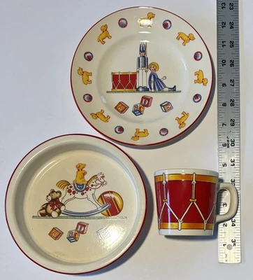 Tiffany & Co Brinquedo de Tambor Soldado Criança ou Bebê Conjunto de 3 Peças - Prato - Tigela - Caneca - Imagem 1 de 4