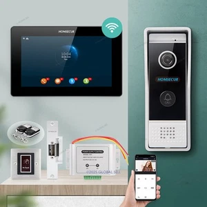 HOMSECUR WIFI Video Doorbell Intercom Call Transfer External Memory Voice Messag - Picture 1 of 11