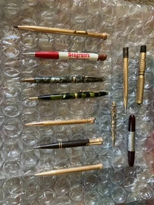 Vintage Pen Pencil Lot AS FOUND AS SEEN AS IS Some Gold Filled / Pen Pencil Lot - Picture 1 of 14