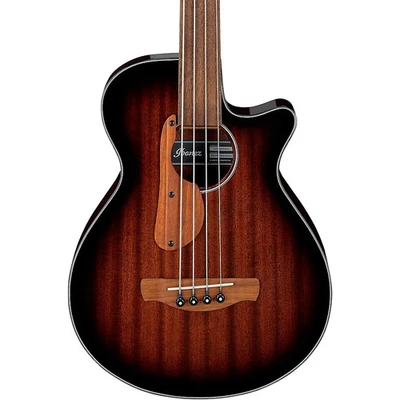 Bajo Ibanez AEGB24FE Fretless Auditorium A/E Caoba Sunburst Foto 1 de 4