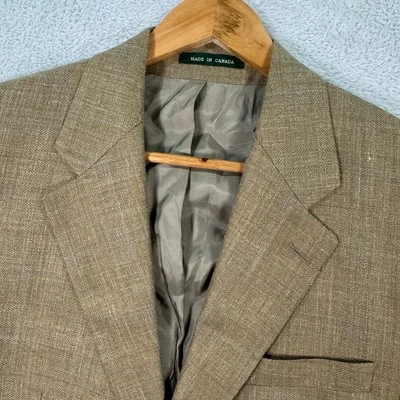 Chaqueta Blazer Lauren Ralph Lauren Para Hombres 40L Tostada Seda Lino Corderos Lana Informal Usada en Excelente Condición Foto 1 de 4