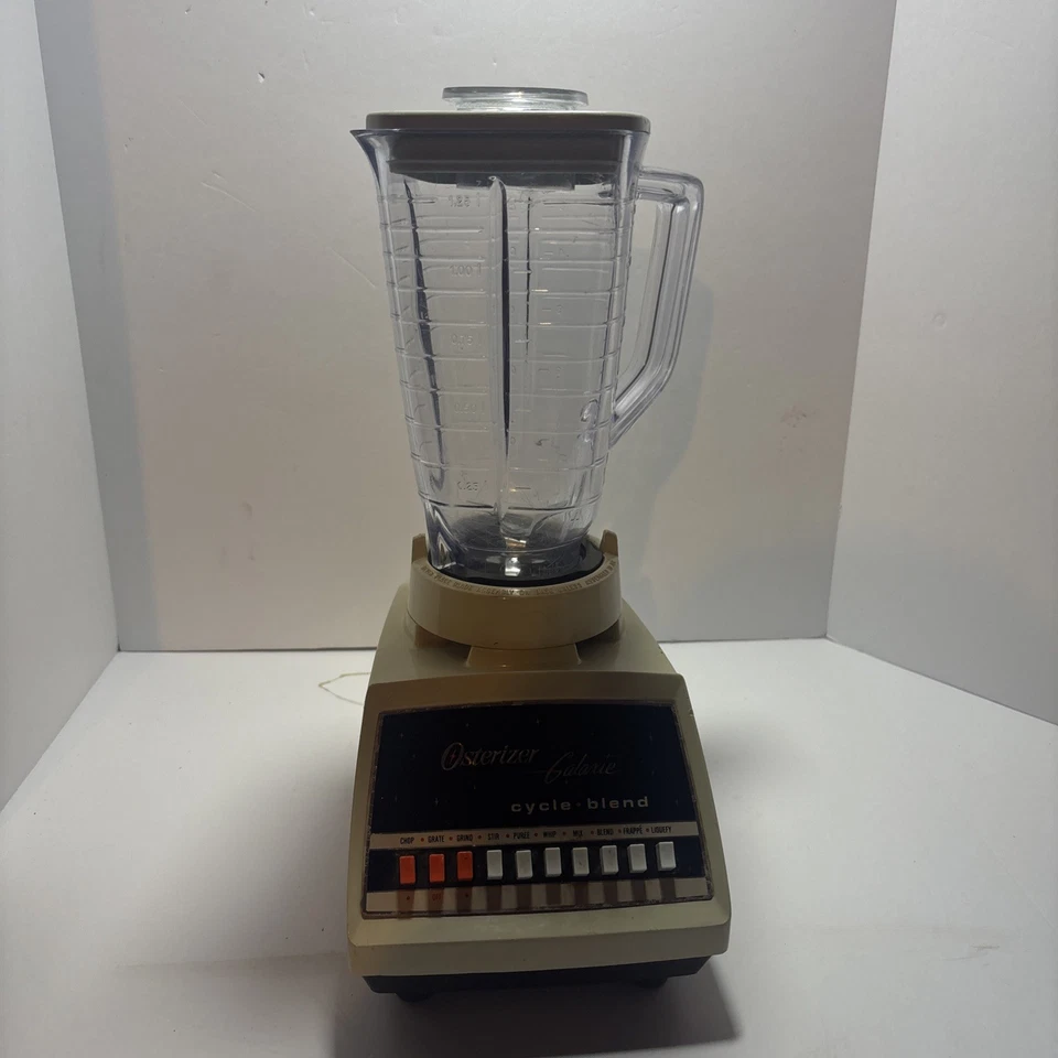 Mezcla de ciclo Oster Osterizer Galaxie de colección mezcla de 10 velocidades 869-16N almendra FUNCIONA Foto 1 de 4