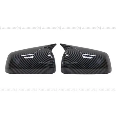 Pair Carbon Fiber Side Mirror Cover For 2008-2013 Mitsubishi Lancer X10 EX EVO - Image 1 of 3
