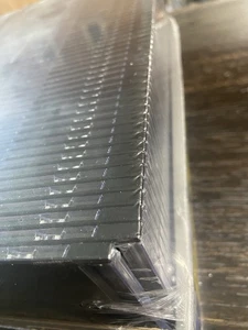 Black Slim CD/DVD Jewel Cases - Pack of 50 With Clear Plastic Cover - Picture 1 of 6