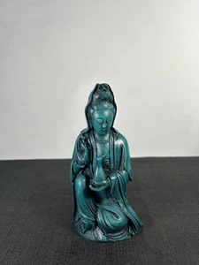 Statua QuanYin in resina, Nepal bramata a mano, decorazione casa - Foto 1 di 13