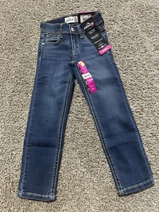 Jordache Girls Jeans Size 5 Blue Skinny Adjustable Waist Stretch NEW TAGS 1150 - Picture 1 of 11