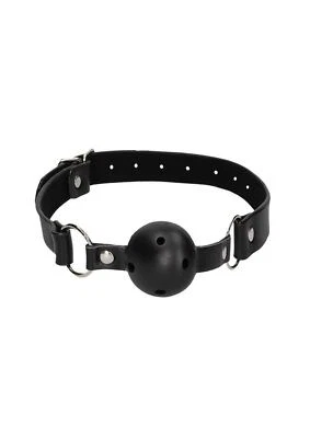 Ouch! Breathable Ball Gag with Bonded Leather Straps - Image 1 of 4