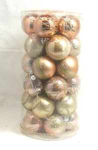 Sea Team 60mm/2,36" Malerei & Glitzer Weihnachtskugeln Kugeln Ornamente Set - Bild 1 von 1