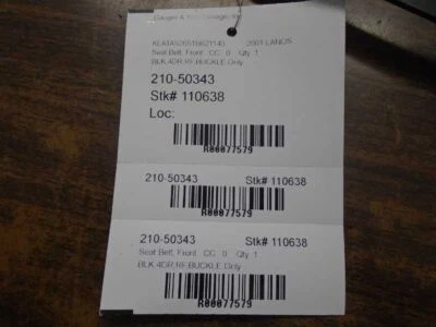 Hebilla del cinturón de seguridad delantero del pasajero derecho para 97-02 Leganza 77579 Foto 1 de 3