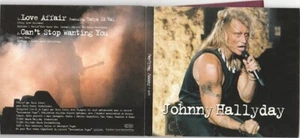 CD SINGLE Hors commerce -JOHNNY HALLYDAY-love affair+Passeport VEGAS-FRENCH - Imagen 1 de 2