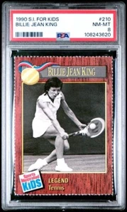 1990 Sports Illustrated for Kids #210 Billie Jean King graded PSA 8 NM-MT - Bild 1 von 1