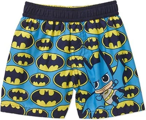 DC Comics ☆ Baby Boys' Batman Logo Allover Swim Trunks ☆ Chibi Kawaii ☆ Baby - Bild 1 von 3