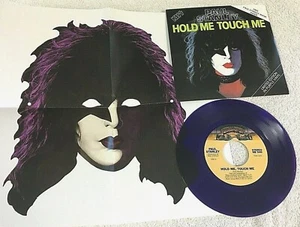 KISS Paul Stanley Hold Me Touch Me Singles Box Set Purple Vinyl Bonus Bonus Mask - Picture 1 of 6