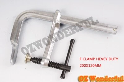  F Welding Clamp 200×120mm F Clamp Heavy Duty Woodworking Clip F-tyle Grip - image 1 of 3