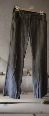 Pantalón de vestir gris a rayas talla 1 Foto 1 de 4