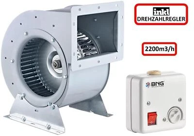 BNG 2200m³/h TURBO Lüfter Motor Airbox Dunstabzugshaube Abluftgebläse Abluftbox
