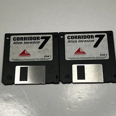 Corridor 7 Alien Invasion 3.5” Floppy Disc Capstone 1994 - Image 1 of 4