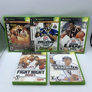 NCAA Football 2005/Top Spin, Fight Night 3, NBA Live 2002, World Series (XBOX) - Picture 1 of 16