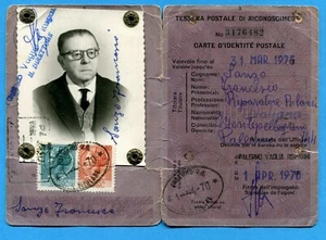 SIRACUSANA - £.80 + £.70  su TESSERA POSTALE DI RICONOSCIMENTO (279461) - Picture 1 of 2