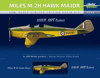 resina Miles M.2H Hawk Major kit completo 1/72 SBS modello Plastic Passion PP02 - Immagine 1 di 2