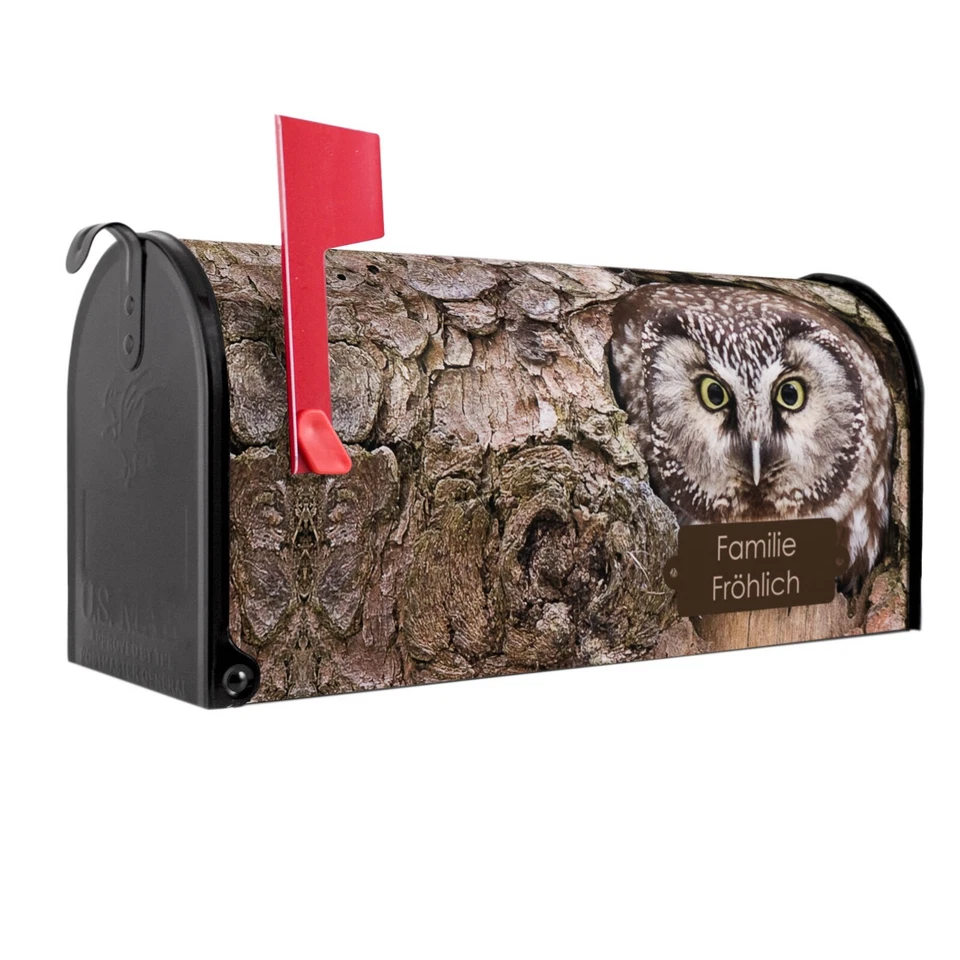 banjado US-Mailbox Briefkasten Amerikanisch Letterbox Motiv Eule - Bild 1 von 1