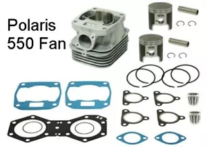 Top End Kit for Polaris 550 Fan (cylinder, pistons, gaskets, caged bearings) - Picture 1 of 1