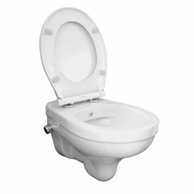 Dusch-WC spülrandlos integrierte Armatur Edelstahldüse - Bild 1 von 4