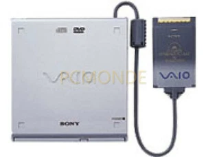 Lecteur de disque DVD-ROM externe Sony 8x vitesses carte PCMCIA - Blanc (PCGA-DVD51/A) - Photo 1/1