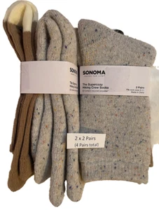 Sonoma 4 Paar Damen Supercozy WANDERN Crew Socken Merinowollmischung mittelschwer - Bild 1 von 8