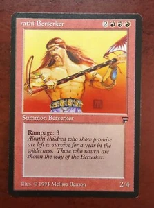 AERATHI BERSERKER (#1) mtg Very Light Play Legends 1 Unc English - Picture 1 of 2
