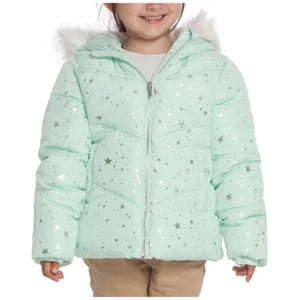 Rokka&Rolla Mädchen warmer Winter Bubble Mantel mit Fellkapuze Puffer Jacke - Bild 1 von 47