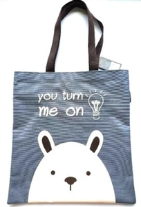 1 pc Shopping Bag Polyester Hanging Zipper Bag Women Fashion Reusable Foldab - Picture 1 of 8