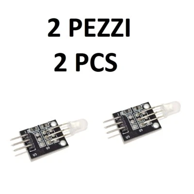 LED LIGHT 5MM RED AND GREEN MODULE ARDUINO 2PZ  - Immagine 1 di 4
