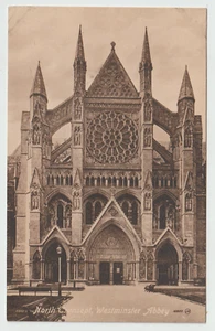 Postal Londres Inglaterra North Transept Westminster Abbey sin publicar alrededor de 1916 - Imagen 1 de 2
