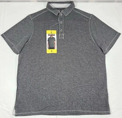 Kirkland Signature Polo Shirt, Soft Tencel Fabric, Gray, Men's Small, NEW - Image 1 of 4